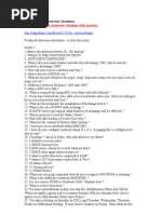 Server Support Interview Questions-Active Directory