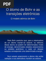o Atomo de Bohr e as Transicoes Eletronicas
