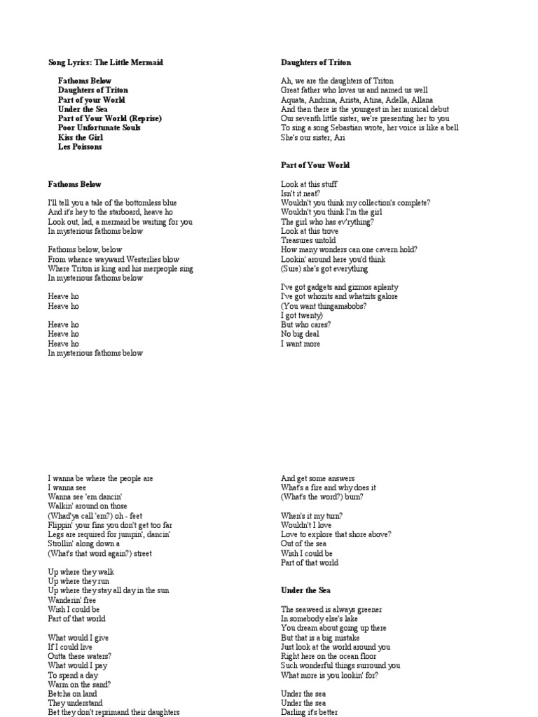 Fathom S Below I Ll Tell You A Tale Of The Bottomless Blue An It S Hey To Anciens Et Reunions