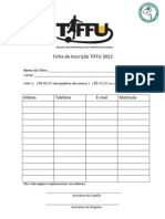 Ficha de Inscrição TIFFU 2012