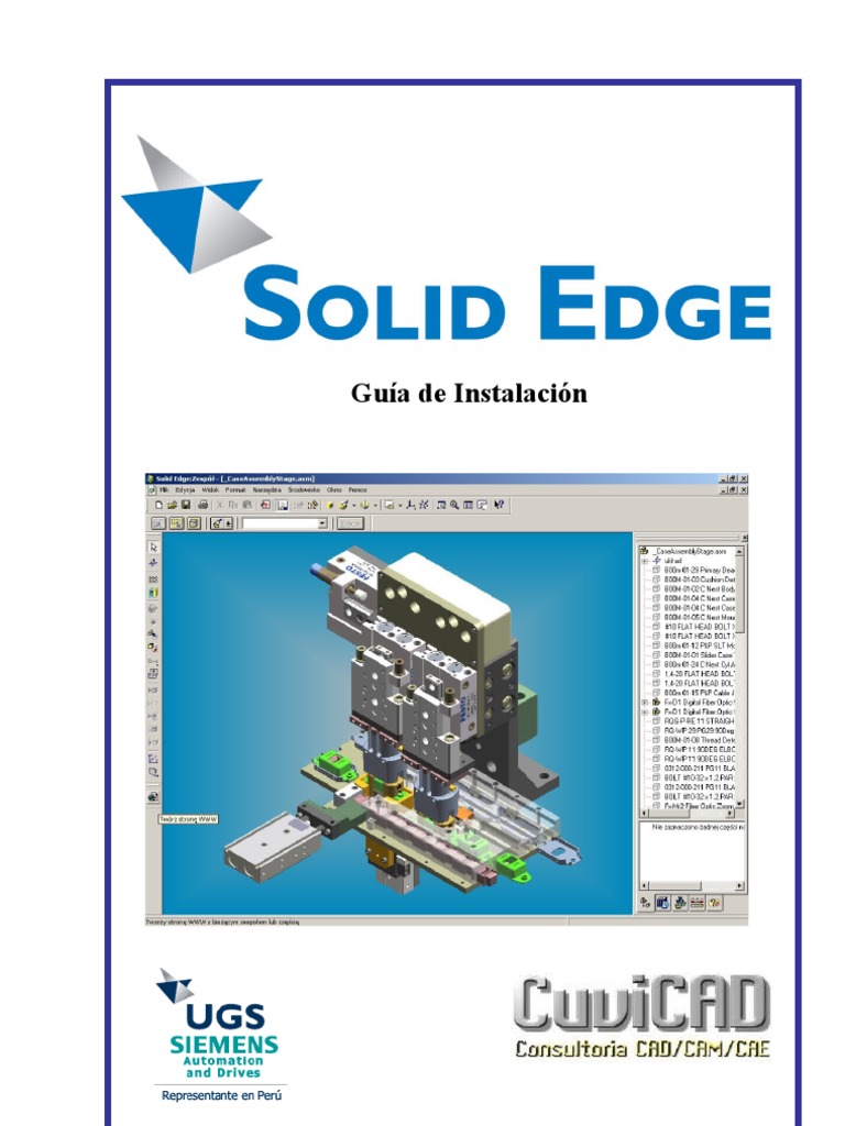 Guía de Instalación de Solid Edge v20 | PDF | Windows XP | Windows 2000
