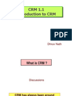 CRM 1.1 Intro To CRM