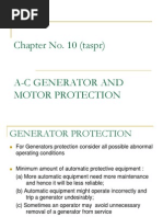 AC Generator and Motor Protection