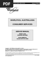 Lavadora Whirlpool Awm6100 Service Manual