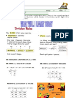 Multiplications and Divisions