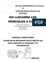 Aviso Camionetas