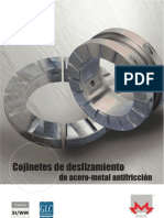 Cojinete de Deslizamiento de Acero-Metal Antifriccion