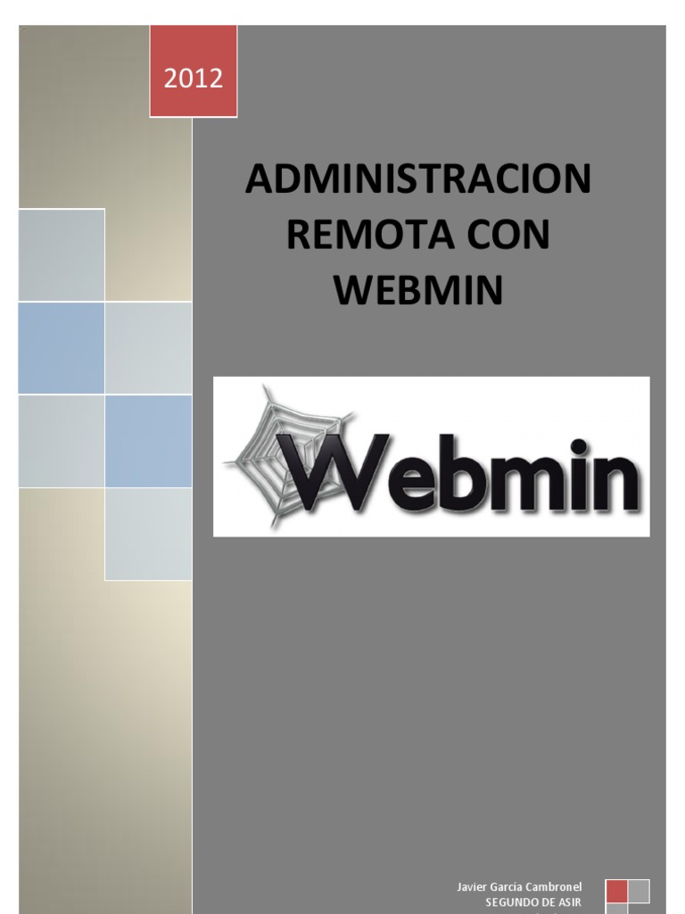 Instalación. Configuración y Administración Remota Con WebMin | PDF ...