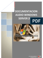 Servidor de Audio en Windows Server 2003