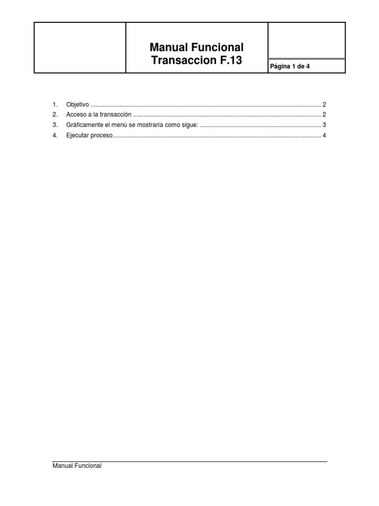 Manual de Transacción F.13 en SAP | PDF | Negocios
