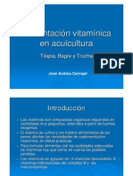 Alimentación Vitamínica en Acuicultura