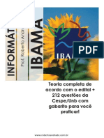 IBAMA 2013 - Teoria de informática completa com 200 questões com gabarito