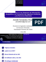 El Software Libre en los Sistemas de Información Geográfica y la Formación del Ingeniero Ambiental y de Recursos Naturales