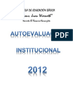 Autoevaluacion Institucional MJW 2012