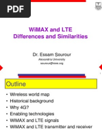 Wimax and Lte Differences and Similarities: Dr. Essam Sourour