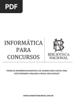 Informática para o concurso da Biblioteca Nacional 2013