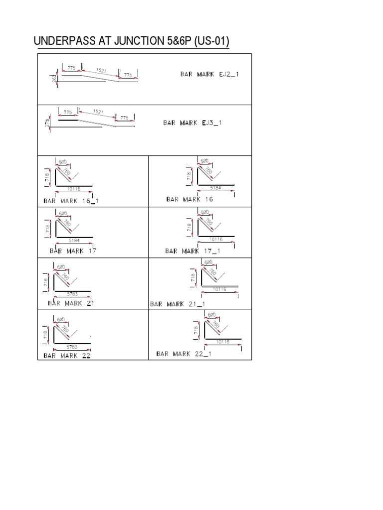 Underpass Specifications US-01 Junction 5&6P | PDF