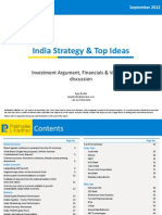 India Strategy & Top Ideas: Investment Argument, Financials & Valuation Discussion