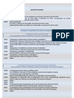 Programme La Transparence en Politique Plaquette