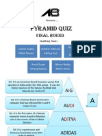 Pyramid Quiz: Final Round