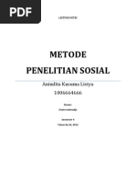 Download Metode Penelitian Sosial - Kualitatif by Anindita Kusuma Listya SN112295518 doc pdf