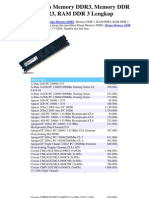 Daftar Harga Memory DDR3