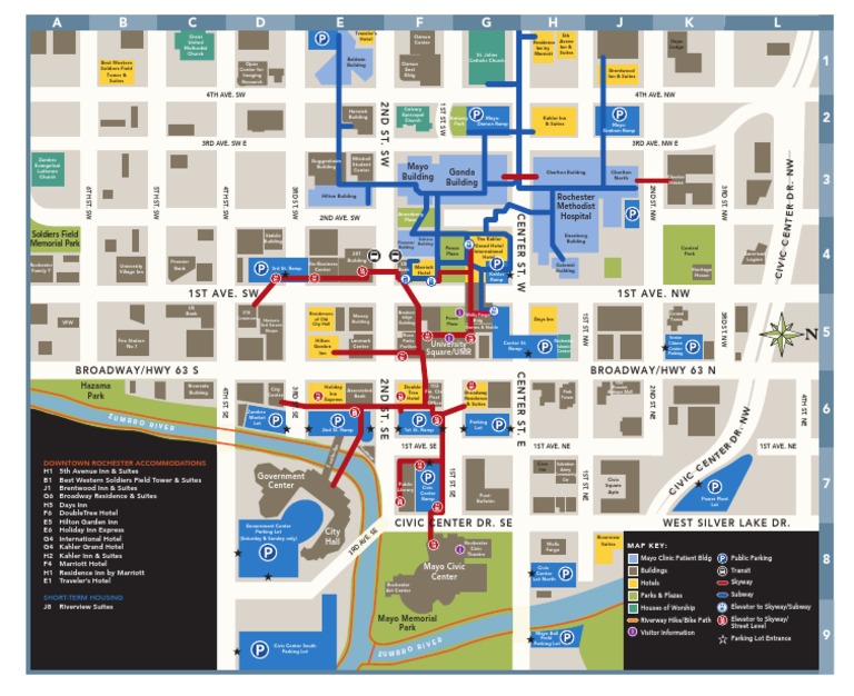 Downtown Rochester MN Map Overview | PDF | Travel