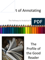 The Art of Annotating: The Pathway To Analytical Reading