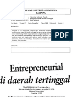 Enterpreneurial Di Daerah Tertinggal by Kuncoro