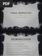 Viral Hepatitis: by Shalini Hazael, Group 40a