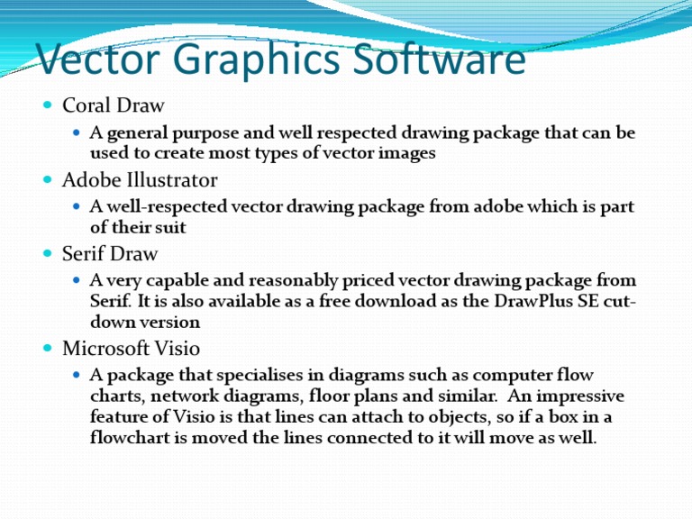 Vector Graphics Software | PDF | Art | Technology & Engineering