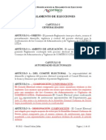 Propuesta de Modificaciones al Reglamento de Elecciones (COMTECO)