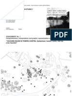 Architectural Design Studio 1: Assignment No. 1 Comprehension, Interpretation and Graphic Representation of A Case Study