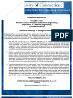 "Interfacial Rheology of Biological Interfaces" Seminar by Gerald G. Fuller