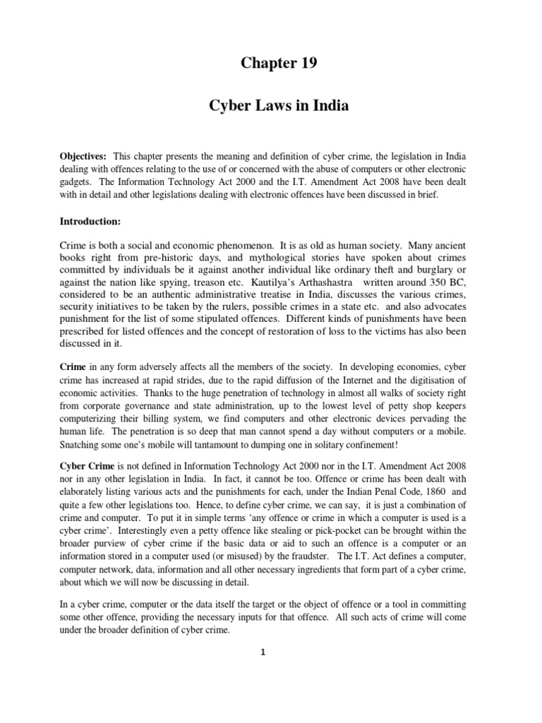 Understanding Cyber Crime in India | PDF | Computer Security | Security