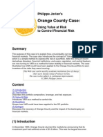 Orange County Value at Risk Case