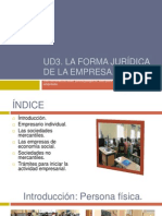 UD3 La forma jurídica de la empresa.