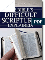 The Bible Difficult Scriptures Explained