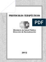 PROTOCOLO TERAPEUTICO. MSP. 2012