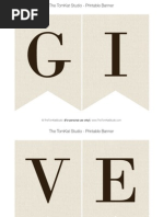 Give Thanks Banner - Tomkat Studio
