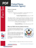 Fact Sheet  - The United States Information Agency