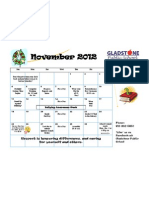 November 2012 Calendar