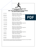 State Meet Timetable