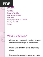 JAVA - Variables PDF