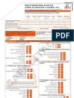 Boleta Censo Nacional de Población y Vivienda 2012