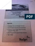 2013 budget presentation