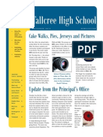 high school newsletter november