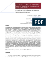 Bidocência Inclusão Ou Exclusão Dos Alunos Com