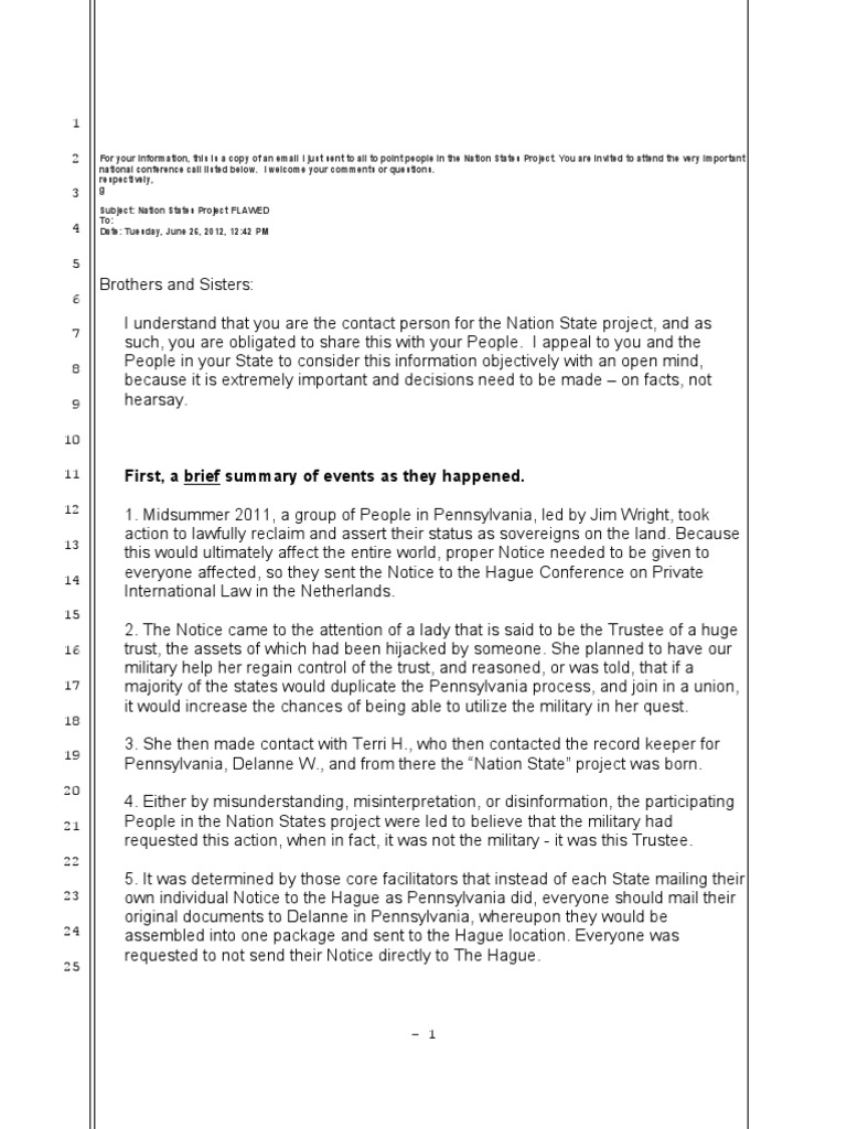 Nation States Project Flaws Explained | PDF | Evidence (Law) | Evidence