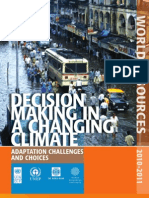 Climate Change - Adaptation Challenges and Choices